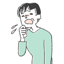 息切れする咳が出る